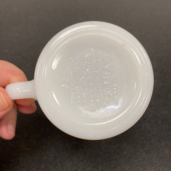 Pyrex Old Town Blue 1410 Milk Glass D Handle Replacement Coffee Cup - Picture 7 of 10